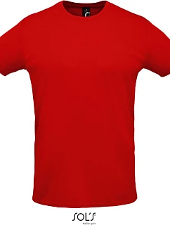 SOL'S Sprint Unisex športové tričko z piké 25.2995 červené