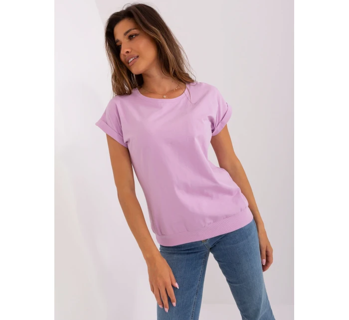 Bluzka RV BZ model 18738483 jasny fioletowy - FPrice Bluzka RV BZ model 18738483 jasny fioletowy - FPrice