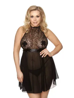 Sexy košieľka Riley chemise + tangá ZADARMO! - Anais