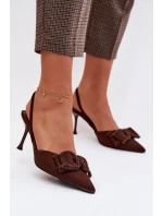 Sandále na podpätku model 224468 Krok vo veľkom štýle Sandále na podpätku model 224468 Krok vo veľkom štýle