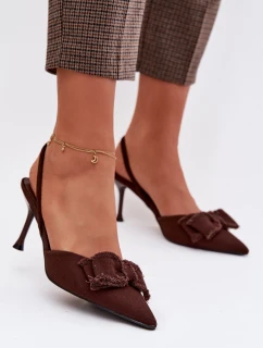 Sandále na podpätku model 224468 Krok vo veľkom štýle