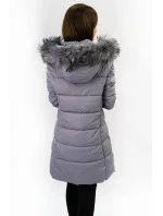 PIKOWANA DAMSKA KURTKA ZIMOWA Z KAPTUREM model 21242054 - Libland