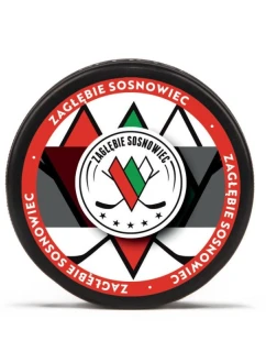 Hokejový puk Zagłębie Sosnowiec medailón SREBKRMEDALION