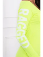 Otrhané žlté neónové šaty Otrhané žlté neónové šaty