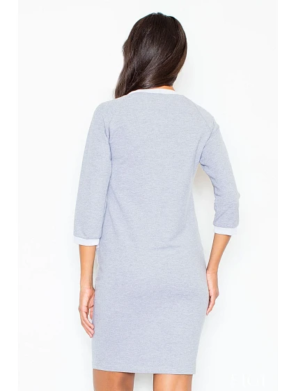 Šaty šedé model 18488243 - Figl Šaty šedé model 18488243 - Figl