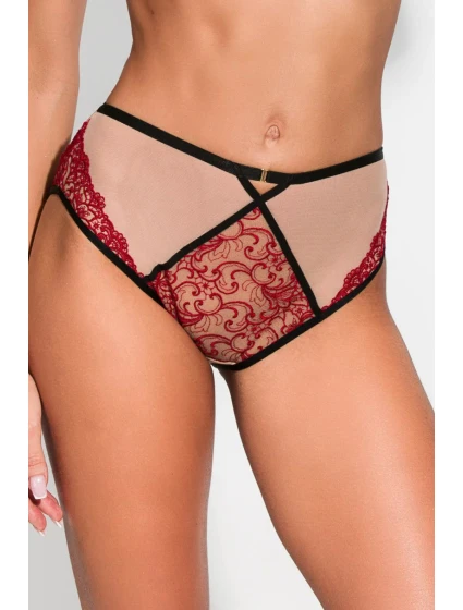 Nohavičky Allure 19190 červené a béžové - Mediolano