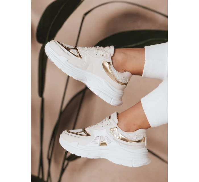 Dámské sportovní tenisky beige Dstreet model 21983277 - FashionStreet
