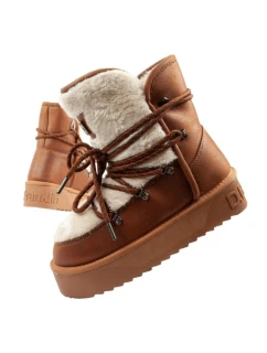 D.Franklin dámske zateplené zimné topánky brown women's