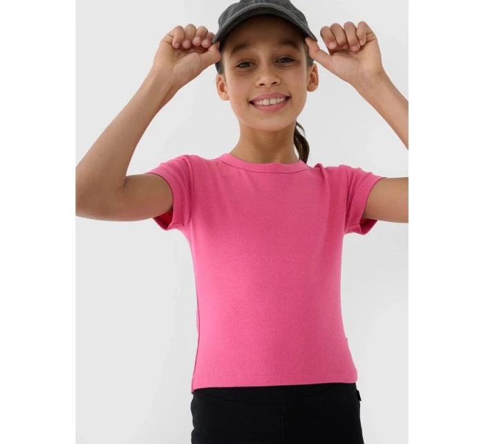 Dievčenské základné tričko 4F 4FJWSS25TTSHF1852-54S