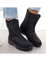 Dámské ploché zateplené sněhule černé model 21906490 - Potocki Dámské ploché zateplené sněhule černé model 21906490 - Potocki