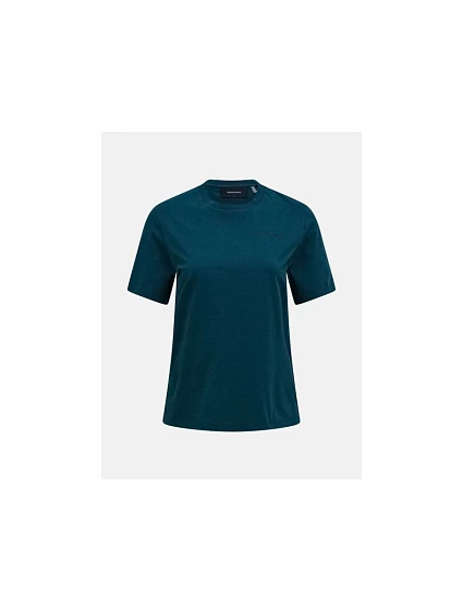Dámské tričko PEAK PERFORMANCE W Original Small Logo Tee, zelené Dámské tričko PEAK PERFORMANCE W Original Small Logo Tee, zelené