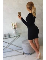 Šaty se zlatým řetízkem černé Šaty se zlatým řetízkem černé