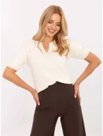 Sweter PM SW PM model 21305670 jasny beżowy - FPrice Sweter PM SW PM model 21305670 jasny beżowy - FPrice