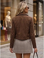 Kurtka damska na brązowa model 22324273 - FashionStreet Kurtka damska na brązowa model 22324273 - FashionStreet
