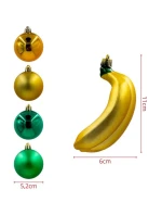 DEKORATÍVNE PLASTOVÉ OZDOBY BEZPEČNÉ 7KS BANÁNOVÁ SĽUDA