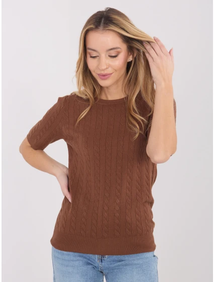 Jumper PM SW B 613.09 svetlohnedý