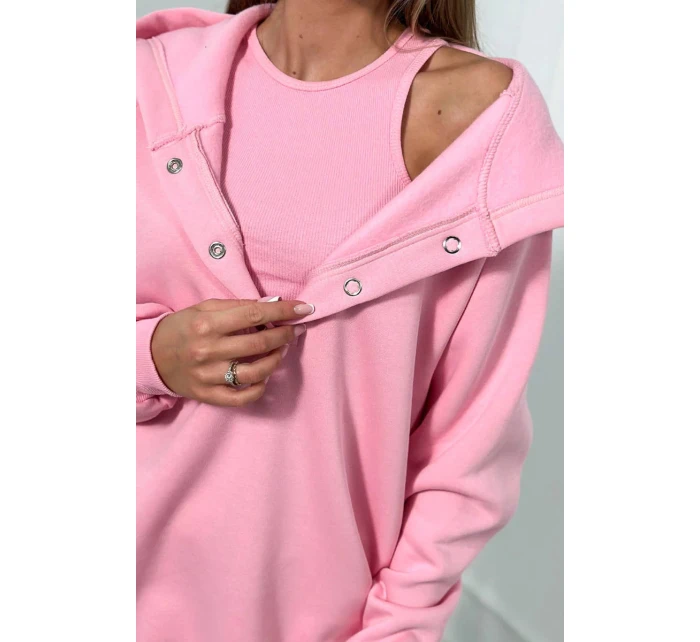 Sada mikiny, topu a legín světle růžová model 20823043 - Kesi Sada mikiny, topu a legín světle růžová model 20823043 - Kesi