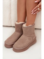 Dámské sněhule model 21949081 hnědé - SWEET SHOES