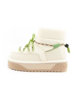 Dámske zimné snehové topánky D.Franklin fashion fur insulated boots beige green women