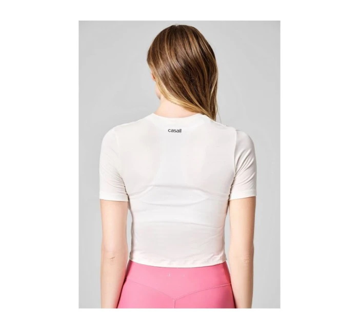 Koszulka CASALL Delight Short Wrap Tee biały