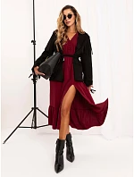 Sukienka MI SK bordowy model 22360376 - FPrice Sukienka MI SK bordowy model 22360376 - FPrice