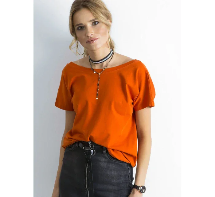 Tričko RV TS 4662.39P tmavo oranžové