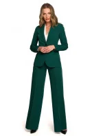 Bunda s jedným gombíkom S310 zelená - Stylove Bunda s jedným gombíkom S310 zelená - Stylove