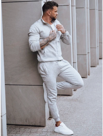 Pánské světle šedé tepláky Dstreet model 21969486 - FashionStreet Pánské světle šedé tepláky Dstreet model 21969486 - FashionStreet