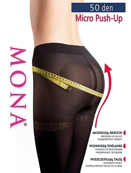 Punčochové kalhoty Mona Micro Push-Up 50 den 5-XL