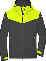 Daiber JN 1180 Pánska outdoorová softshellová bunda 02.1180 carbon/bright yellow/carbon