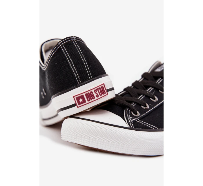 Trampki Męskie Niskie Materiałowe Big Star DD174504 Czarne