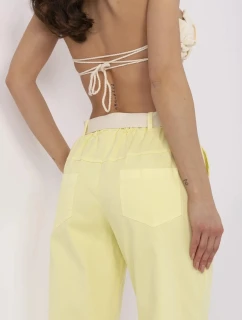 Nohavice DHJ SP 20506.79 svetložltá