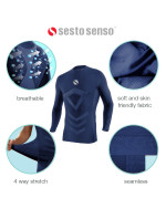 Sesto Senso Thermo Top s dlhým rukávom CL40 Navy Blue
