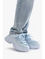 Dámske tenisky na pevnej podrážke modré Nevela Dámske tenisky na pevnej podrážke modré Nevela