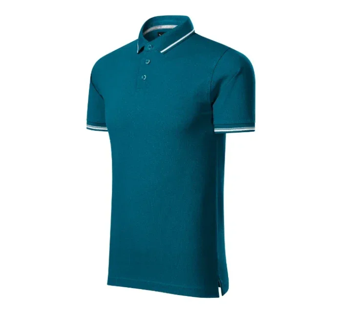 Jednofarebné pánske polo tričko Perfection petrol Jednofarebné pánske polo tričko Perfection petrol