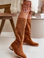 Dámske šnurovacie topánky NS525P / 199135 Camel brown - Seastar