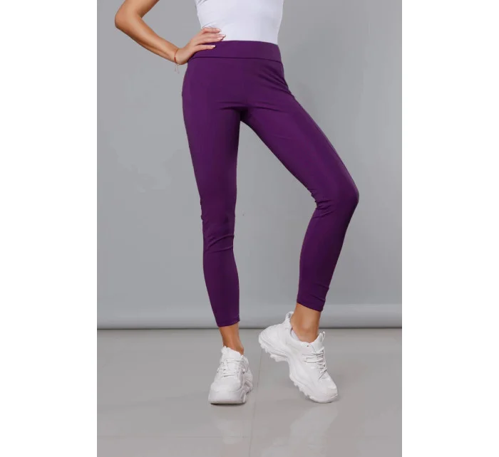 Tmavo fialové trekingové legíny (54350)