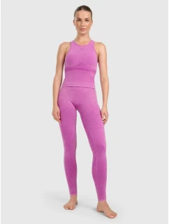 Dámske bezšvové legíny na jogu a pilates 4F 4FWAW25TFTIF407-54A dámske