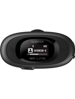 Sena 5R-01D 5R Lite Bluetooth 5.1 700m interkom na motorku s LCD displejom a univerzálnym mikrofónom pre 2 prilby