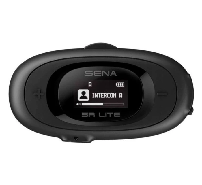Sena 5R-01D 5R Lite Bluetooth 5.1 700m interkom na motorku s LCD displejom a univerzálnym mikrofónom pre 2 prilby