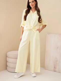 Dámska maslová súprava s lampášmi a náplasťou žltej farby