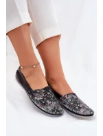 Kožené Baletky Se Vzorem model 21693645 Černé - Maciejka