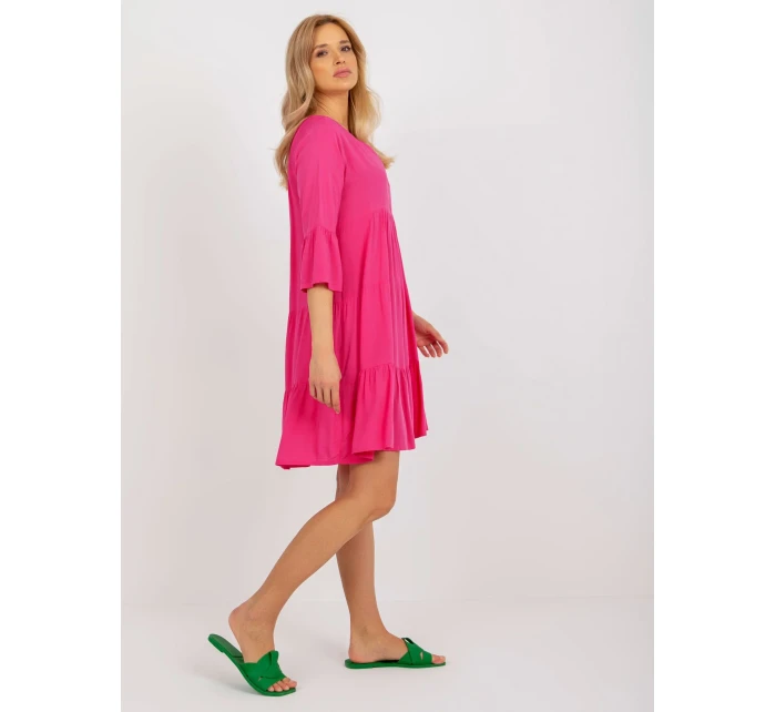 Šaty D73761M30214B fuchsiová