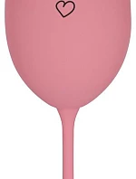 Nechal som sa oklamať - ružový pohár na víno 350 ml
