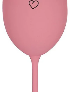 Nechal som sa oklamať - ružový pohár na víno 350 ml
