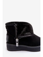 Dziecięce Śniegowce Ocieplane Na Suwak Czarne Big Star MM374100