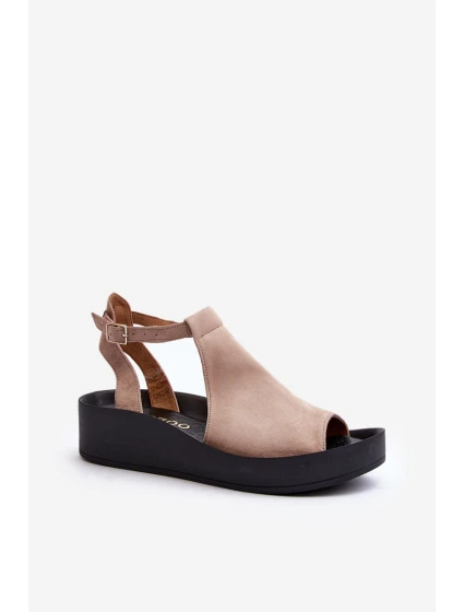 Dámské sandály z  béžové model 21646413 - Zazoo