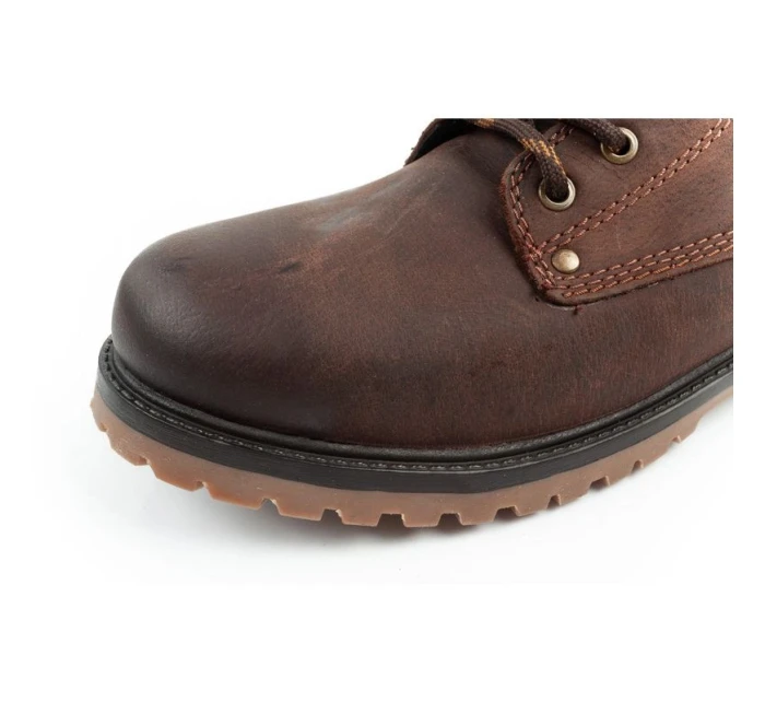 Wrangler Yuma pánske sobolie topánky elegantné kožené topánky tmavohnedé