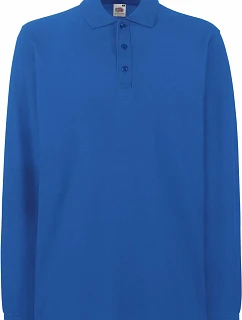 Premium Polo LSL Piqué polo s dlouhým rukávem model 22456826 royal blue - Fruit of the Loom