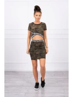 Souprava halenky se sukní moro model 18744663 - K-Fashion